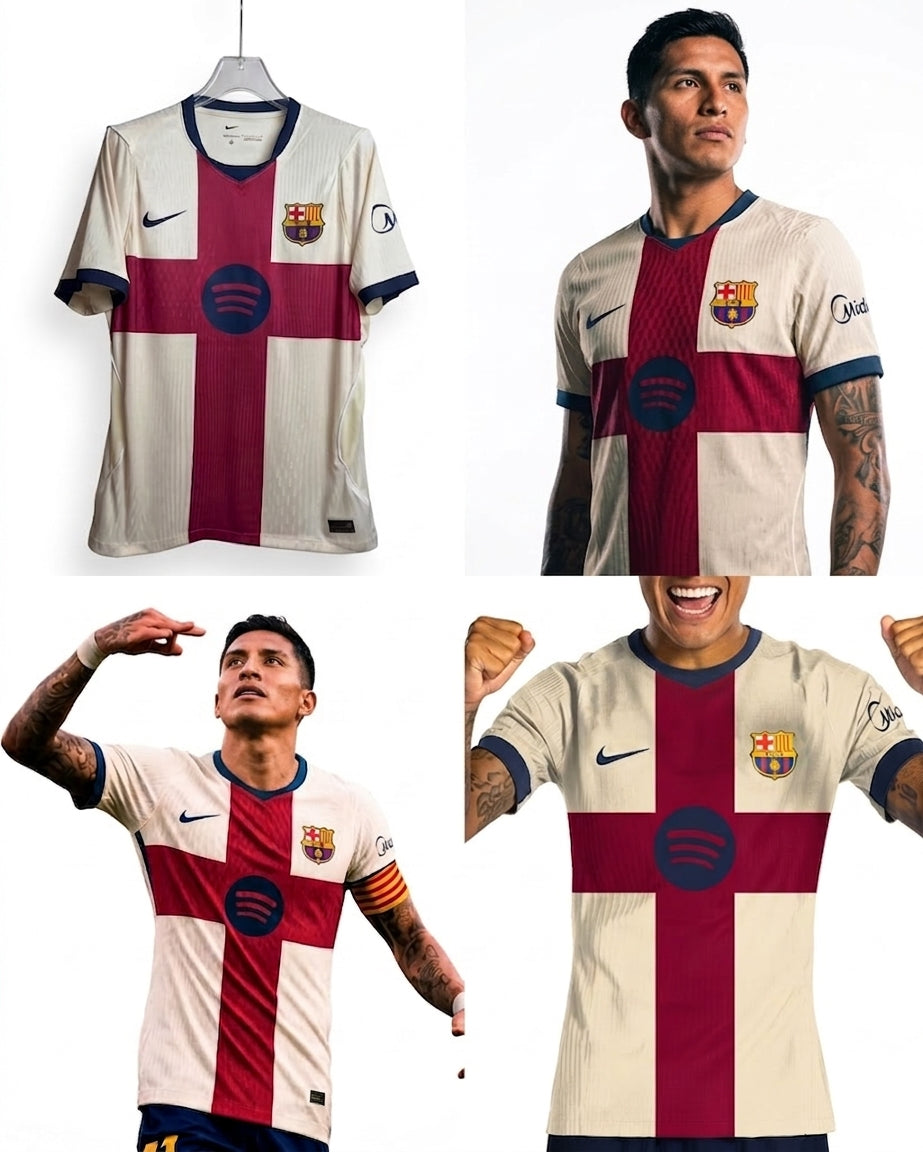 Camiseta FC Barcelona Equipación Alterna Blanco/Guinda Nº 19